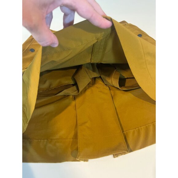 Athleta Mustard Yellow Skort With Snap Pockets & Elastic Waistband Size 8 - Picture 3 of 6